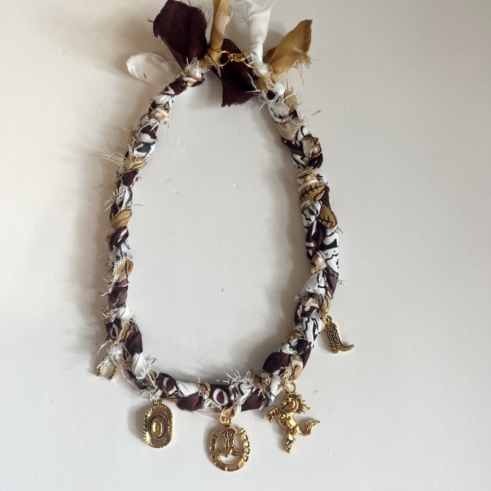 Neutral Western Bandana Necklace
